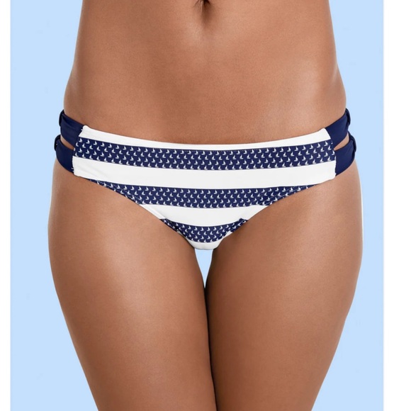 NWOT Venus Nautical Tankini Top and Strappy Bottom - Picture 2 of 16